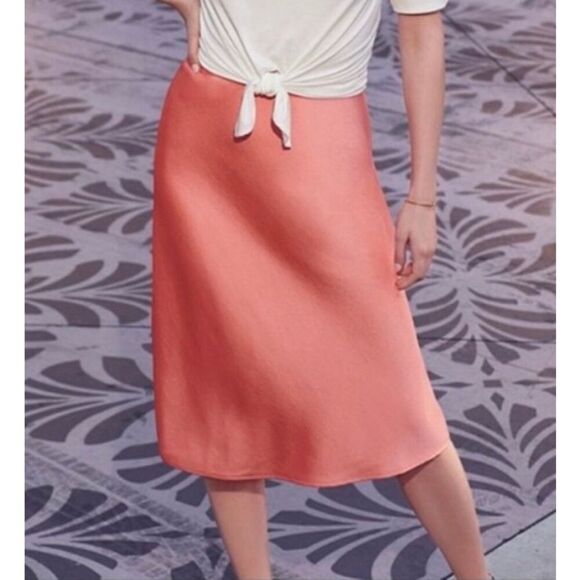 Gianni Bini Dresses & Skirts - Gianni Bini orange midi slip skirt size 0